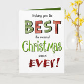 Fun Patterde Greeting Kaart (Gele Bloem)