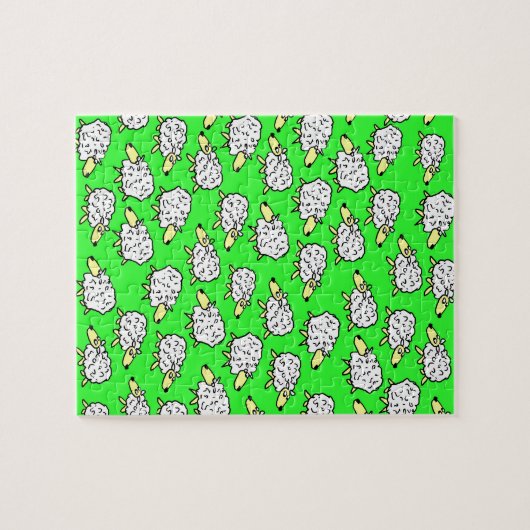 Fun Pattern of a Flock of Sheep Legpuzzel (Horizontaal)