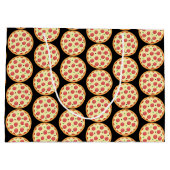 Fun Pepperoni pizza fête cadeau sac carrelé (Dos)