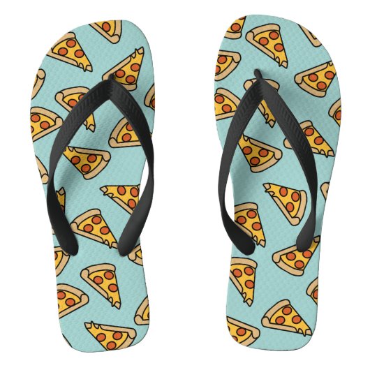 Fun Pepperoni Pizza Teenslippers (Voetbed)