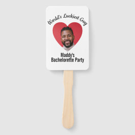 Fun Personalized Face on Stick Bachelorette Party Handwaaier