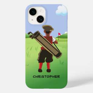 Fun Personalized Golfer op golfbaan Case-Mate iPhone 14 Hoesje