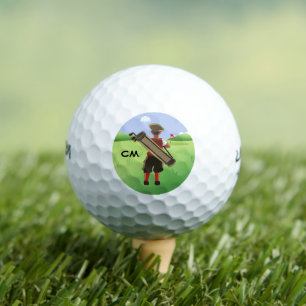 Fun Personalized Golfer op golfbaan Golfballen