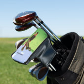 Fun Personalized Golfer op golfbaan Golfheadcover (Insitu)