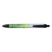 Fun Personalized Golfer op golfbaan Zwarte Inkt Pen (Achterkant)