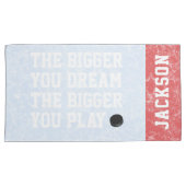 Fun Personalized Ice Hockey Inspirerend Quote Kussensloop (Voorkant-Rechts)