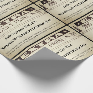 Fun Personalized Newspaper Cadeaupapier
