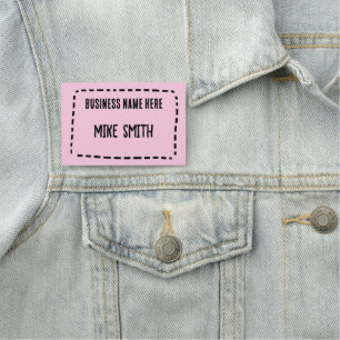 Fun Personnalisé Lumière Rose Nom Badge