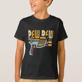 Fun Pew Pew Pew Nerf Pistool, Speelse Foam Blaster T-shirt