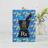 Fun Pharm-D Graduation Invitations 2015 Bleu (Debout devant)