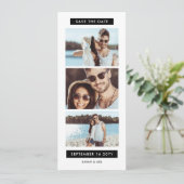 Fun Photo Booth Wedding Flat Save the Date Card (Staand voorkant)