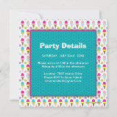 Fun Photo Invitation à la fête d'anniversaire (Dos)
