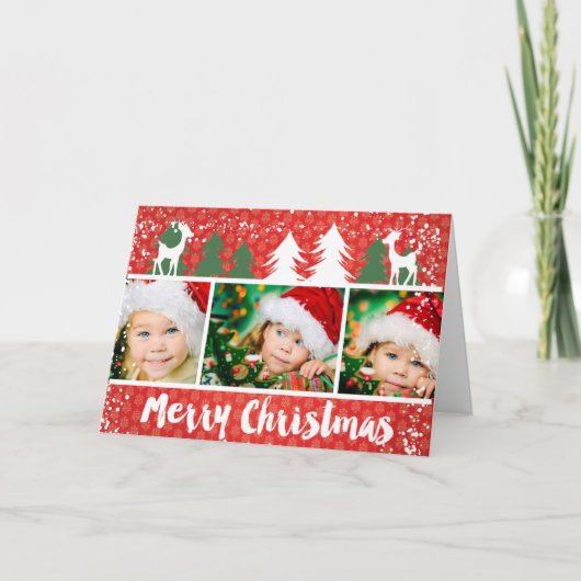 Fun Photo Kerstmis Kaart (Voorkant)