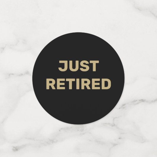 Fun Photo Retraite table de la fête Confetti (Petit recto)