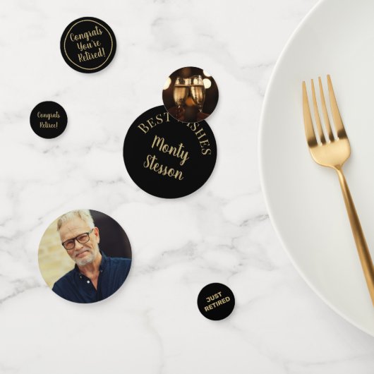 Fun Photo Retraite table de la fête Confetti (Groupe)