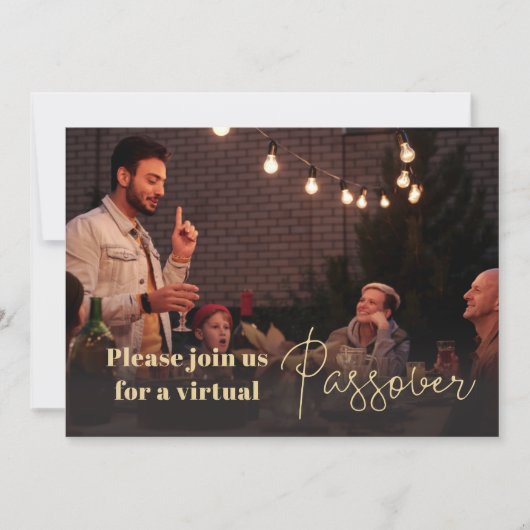 Fun Photo Virtual Passover Invitation (Devant)