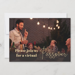 Fun Photo Virtual Passover Invitation