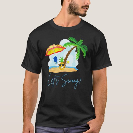 Fun Pickleball  Summer Swingers Pineapple T-shirt (Voorkant)