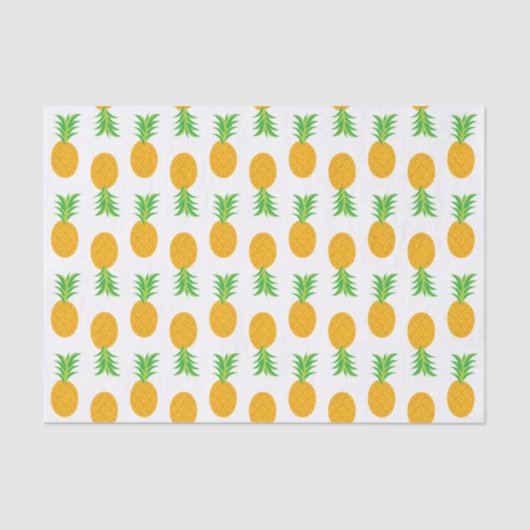 Fun Pineapple Patroon wikkelweefsel Tissuepapier (Voorkant)