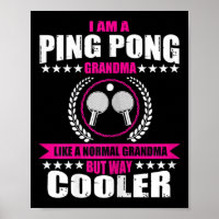 Fun Ping Pong Grandma Quote Table Tennis Sport Wom
