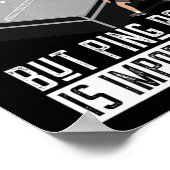 Fun Ping Pong Player Table Tennis Gift Poster (Hoek)