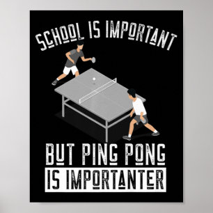 Fun Ping Pong Player Table Tennis Gift Poster