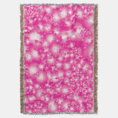 Fun PINK Abstract inktpatroon Super Splash Deken (Voorkant Verticaal)