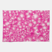 Fun PINK Abstract inktpatroon Super Splash Theedoek (Horizontaal)