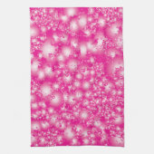 Fun PINK Abstract inktpatroon Super Splash Theedoek (Verticaal)