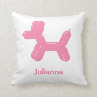 Fun Pink Ballon Animal Dog Pillow Kussen
