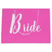 Fun Pink Bride Grand sac cadeau (Devant)