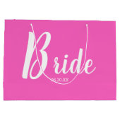 Fun Pink Bride Grand sac cadeau (Dos)