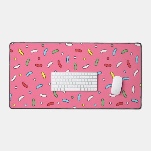 Fun Pink Candy Sprinkles Pattern (Clavier et souris)