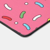 Fun Pink Candy Sprinkles Pattern Bureaumat (Hoek)