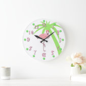 Fun Pink Flamingo Wall klok (Huis)