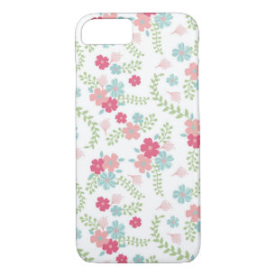 Fun Pink Floral iPhone 8/7 Hoesje