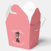 Fun Pink Girl Pirate Favor Box Bedankdoosjes (Geopend)