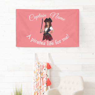 Fun Pink Girl Pirate Spandoek