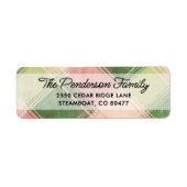 Fun Pink Green Play Script Aangepast retouradres Etiket (Voorkant)