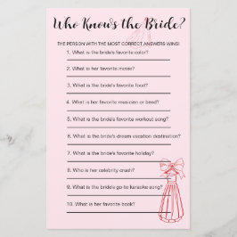 Fun Pink & Red Wie kent het bruidsspel