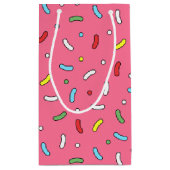 Fun Pink Snoep Sprinkles Patroon Klein Cadeauzakje (Achterkant)