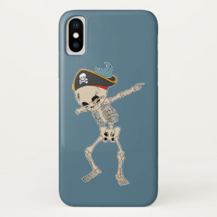 Fun Pirate Dance Halloween Skeleton Dab iPhone X Hoesje
