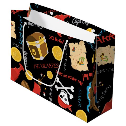 Fun Pirate motif enfants fun sac cadeau (Devant Angle)