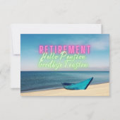 Fun Pittoresque Hello Retraite Invitation (Devant)