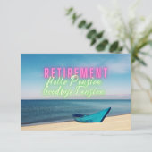 Fun Pittoresque Hello Retraite Invitation (Debout devant)