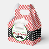 Fun Pizza Party Dank je Bedankdoosjes (Achterkant)