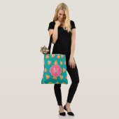 Fun Pizza Slices Patroonmonogram Tote Bag (Op model)