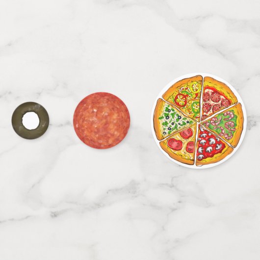 Fun Pizza Table Confetti (Derrière)