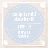 Fun Plumber Wall Plaque Style Onderzetter (Achterkant)