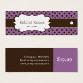 Fun Polk a Dot Hang Tags (Devant & derrière)